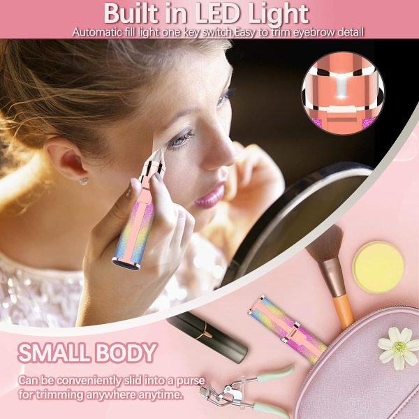 2 In 1 Electric Eyebrow Trimmer & Shaver – Rechargeable, Painless Hair Removal For Women