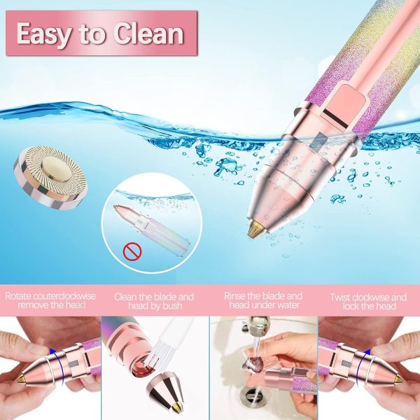 2 In 1 Electric Eyebrow Trimmer & Shaver – Rechargeable, Painless Hair Removal For Women