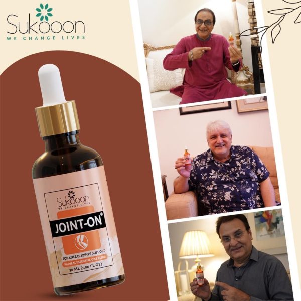 Sukoon Joint On Essential Oil Blend For Pain In Joints, Back Pain, Arthritis Pain, Knee Pain 30ml