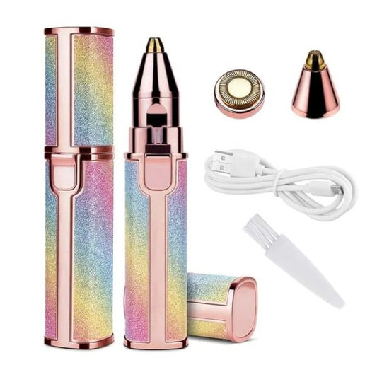 2 In 1 Electric Eyebrow Trimmer & Shaver – Rechargeable, Painless Hair Removal For Women