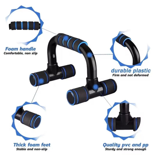 1pair U-shaped Push-up Rack Fitness Equipment Hand Sponge Grip Muscle Training Push Up Bar