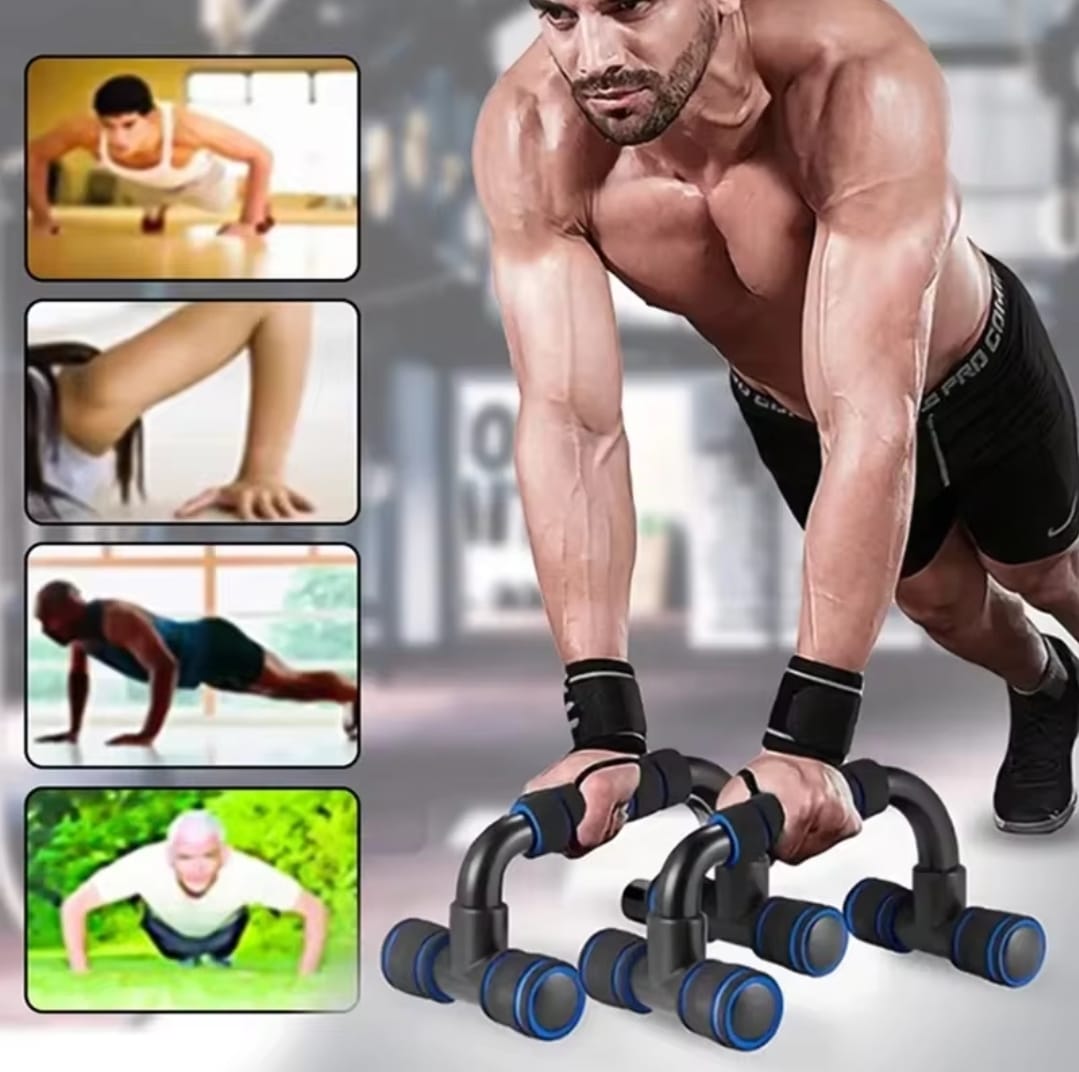 1pair U-shaped Push-up Rack Fitness Equipment Hand Sponge Grip Muscle Training Push Up Bar