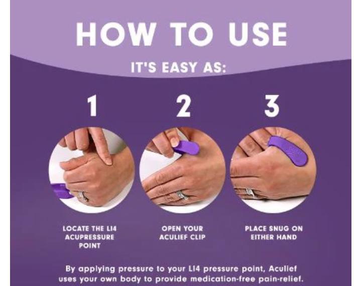 Clinically-Proven Effectiveness For Specific Health Concerns Sugar Control L14 Acupressure Point Clip