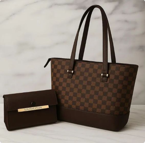 Lv High Quality Tote Bag With Clutch Wallet Big size