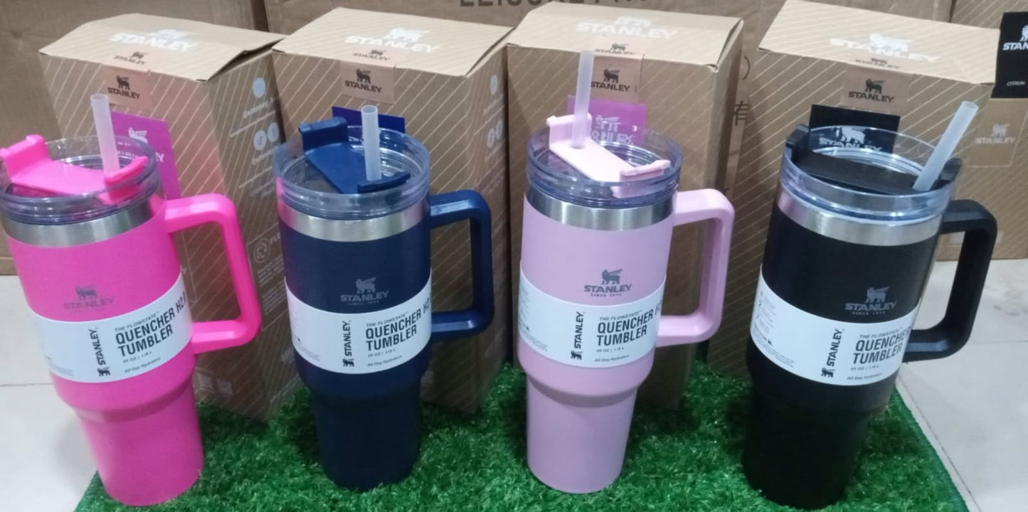 Stanley 40 Oz (1200ml) Stainless Steel Vacuum Insulated Tumbler With Straw RANDOM COLOR