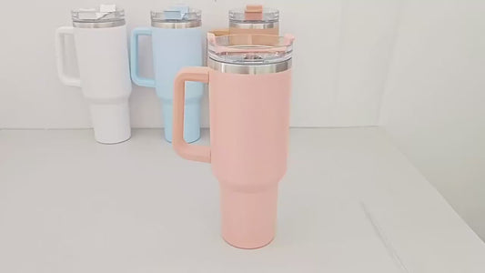 Stanley 40 Oz (1200ml) Stainless Steel Vacuum Insulated Tumbler With Straw RANDOM COLOR