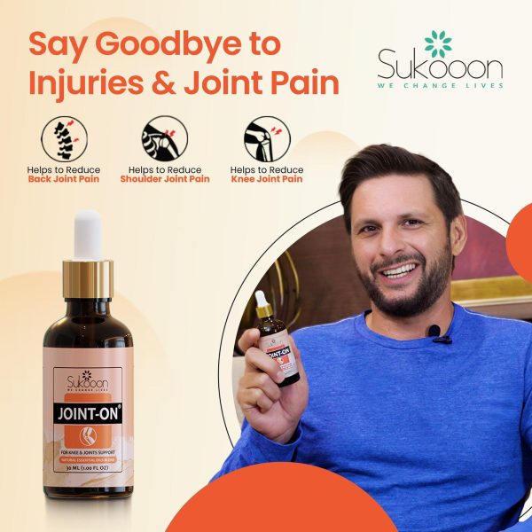 Sukoon Joint On Essential Oil Blend For Pain In Joints, Back Pain, Arthritis Pain, Knee Pain 30ml